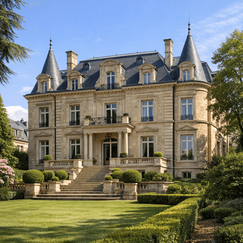 Luxembourg private real estate luxury mansion exterior